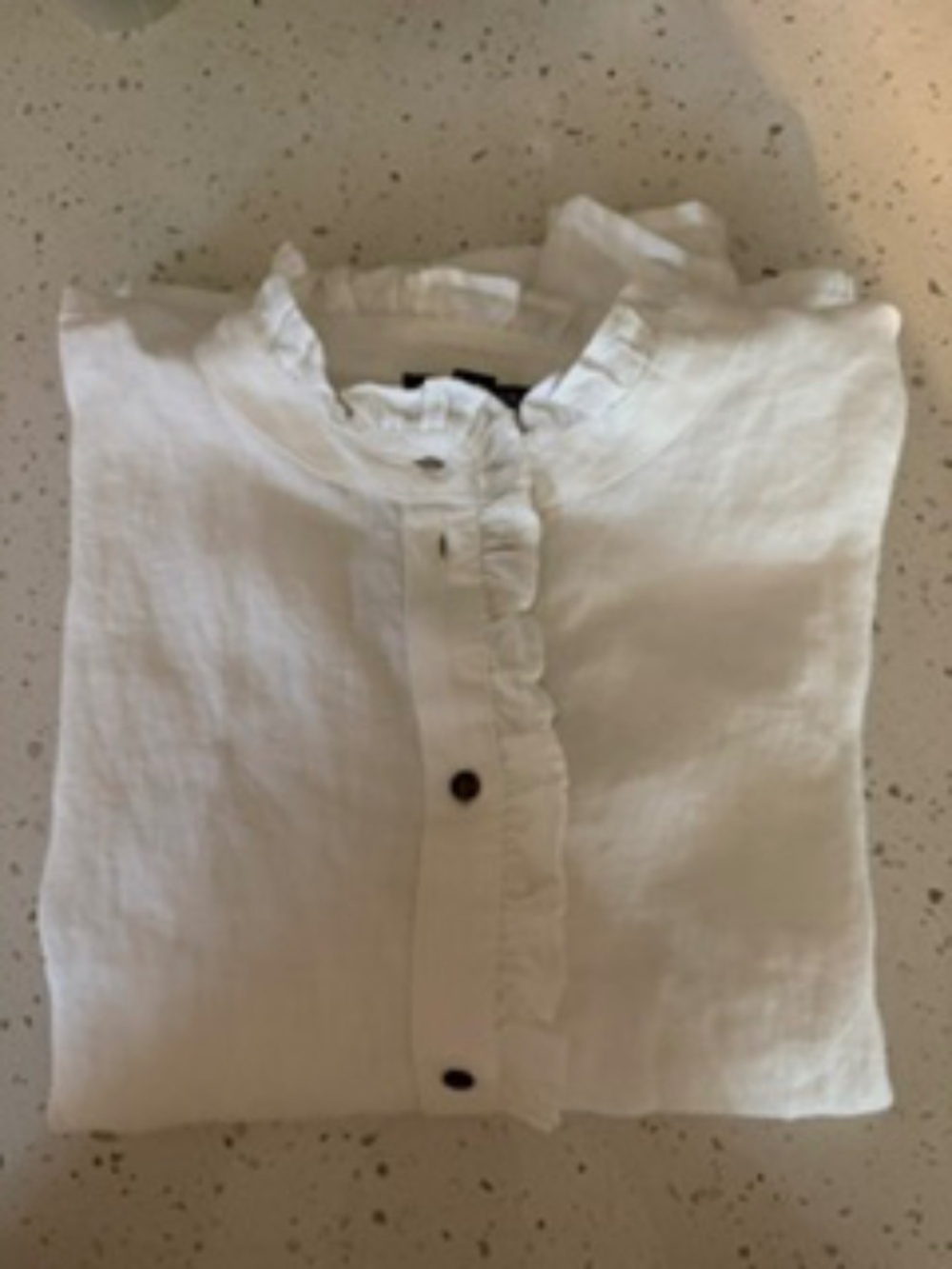 J Crew White Linen Blouse